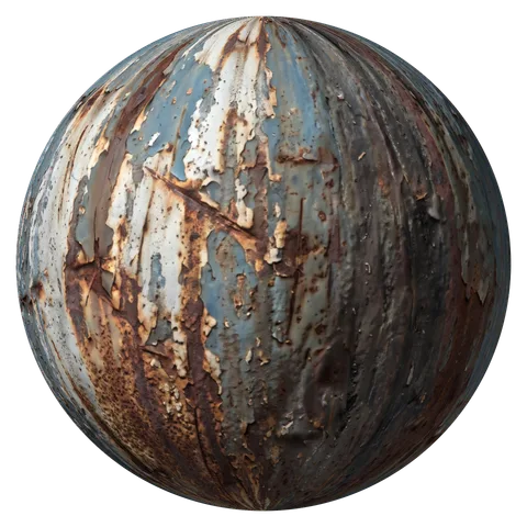 Rusty metal material ball